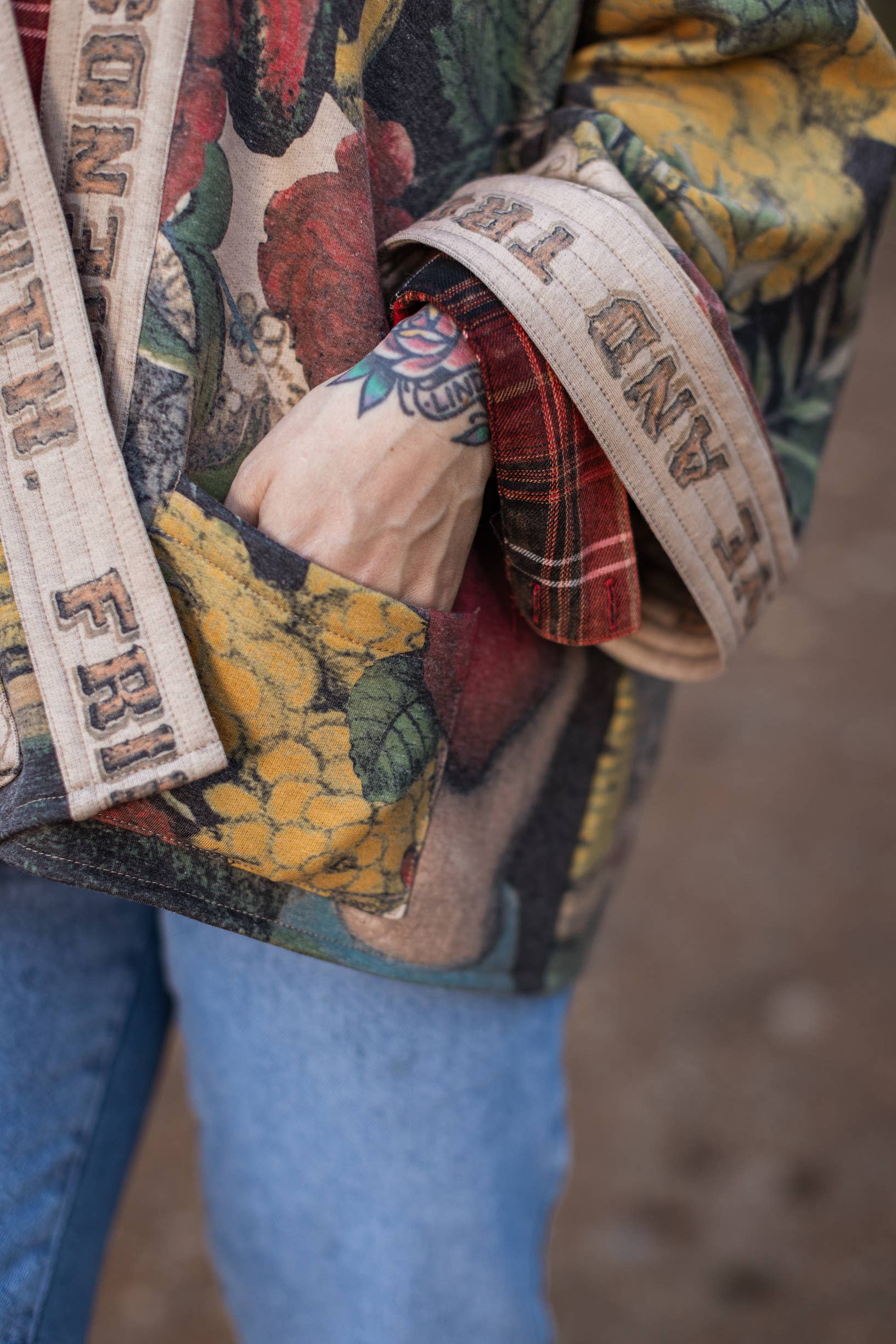 Market of Stars - Friendship Love & Truth Cozy Fleece Cardigan Kimono Jacket