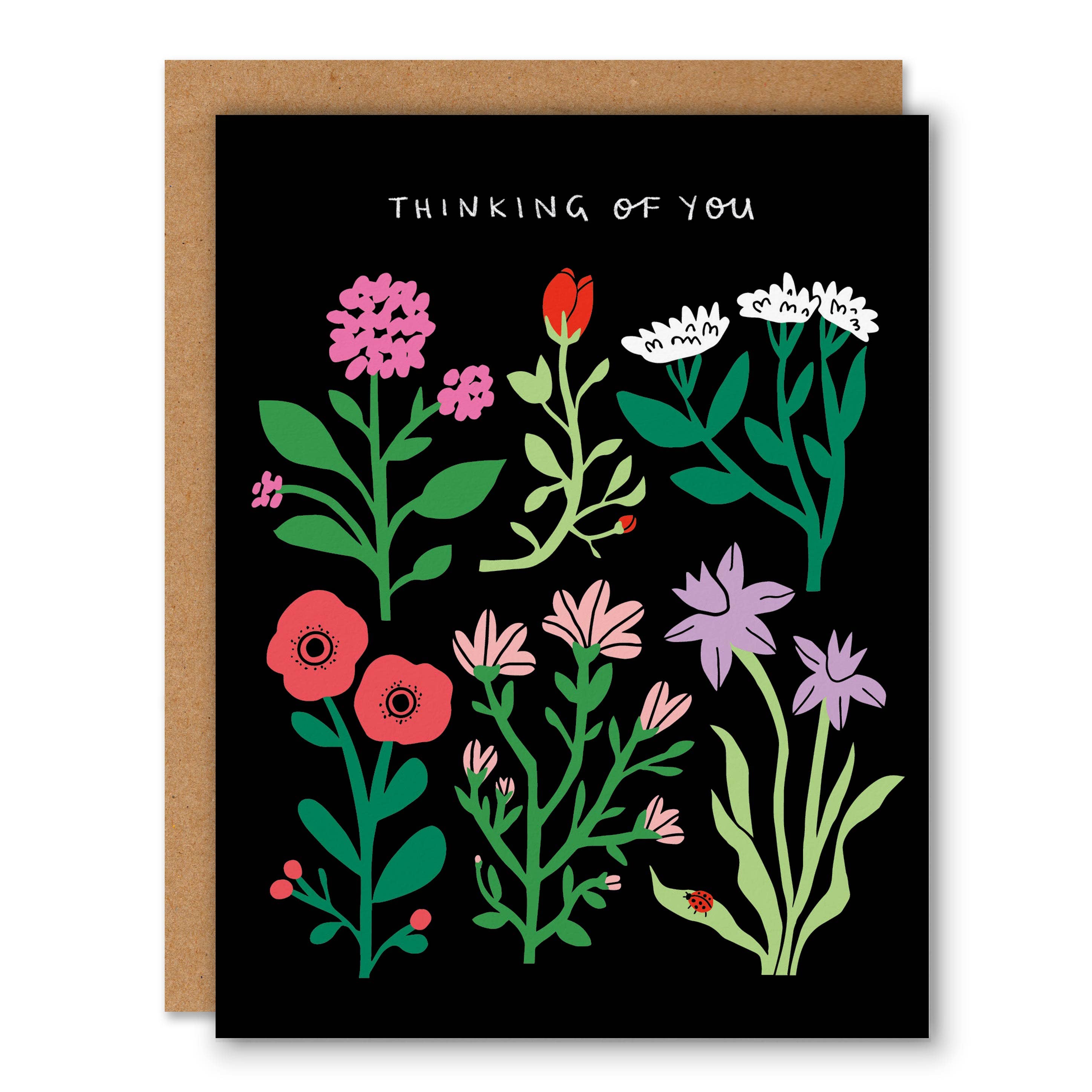 Garden Flowers - Sympathy Greeting Card