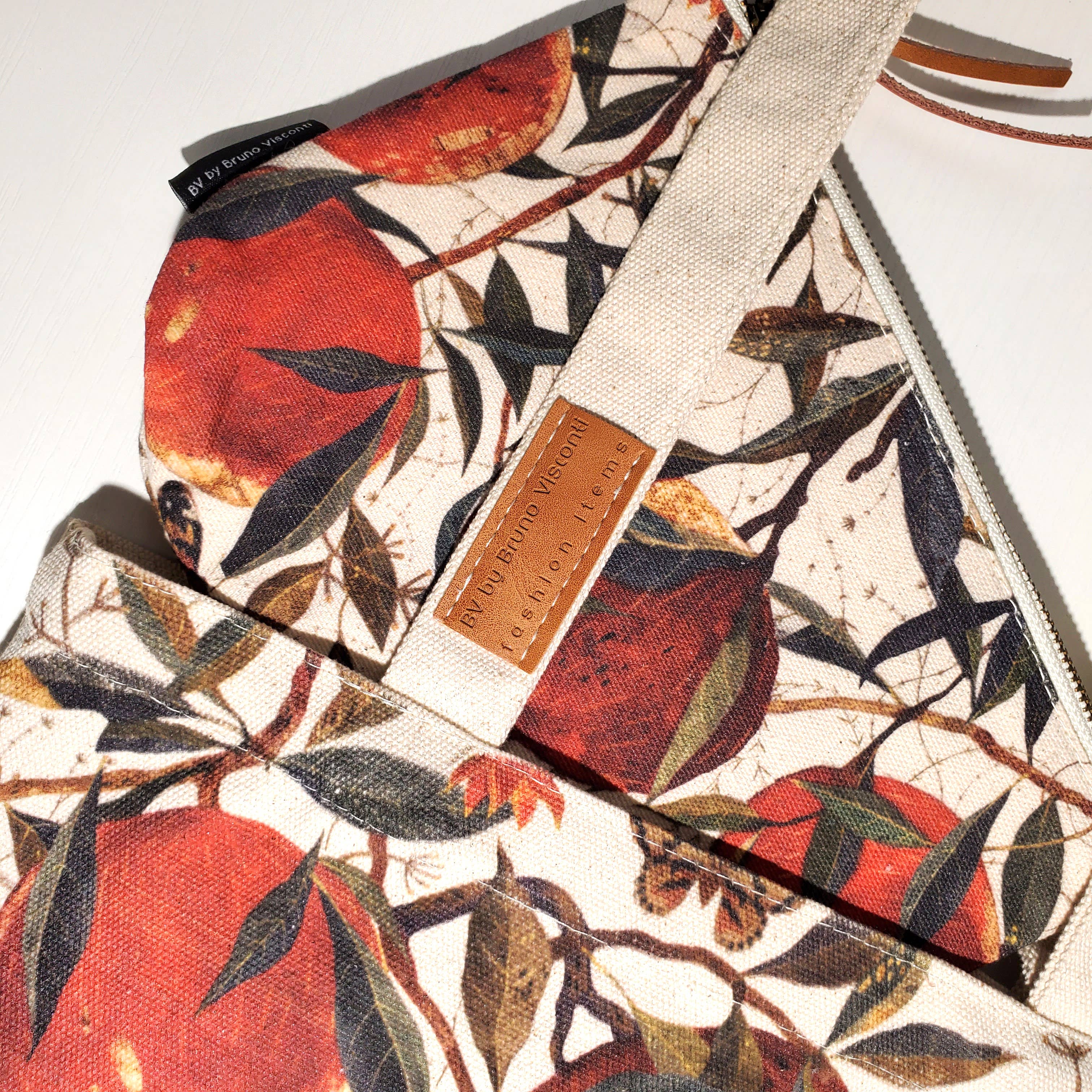 Canvas Shopper Pomegranate