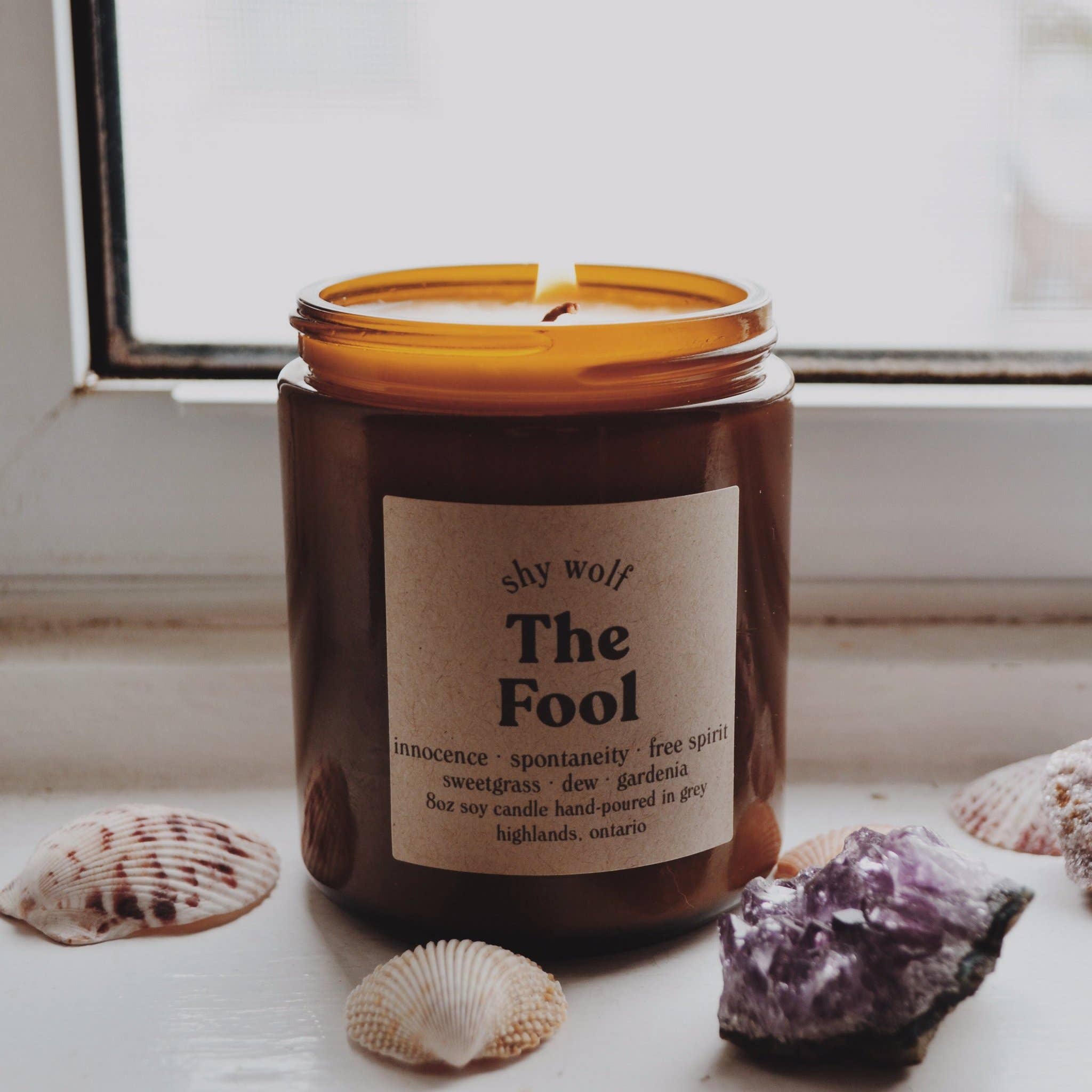 The Fool - Shy Wolf Candle