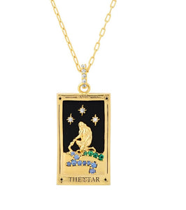 HoopLa Style - Tarot Card Necklace - The Star, The World, The Sun, The Moon