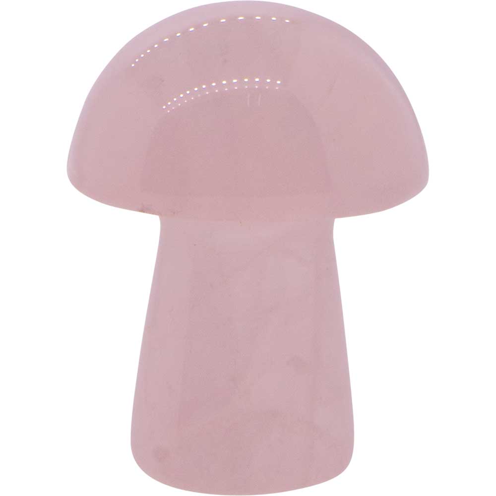Gemstone Mini Mushroom-Rose Quartz 0.75"