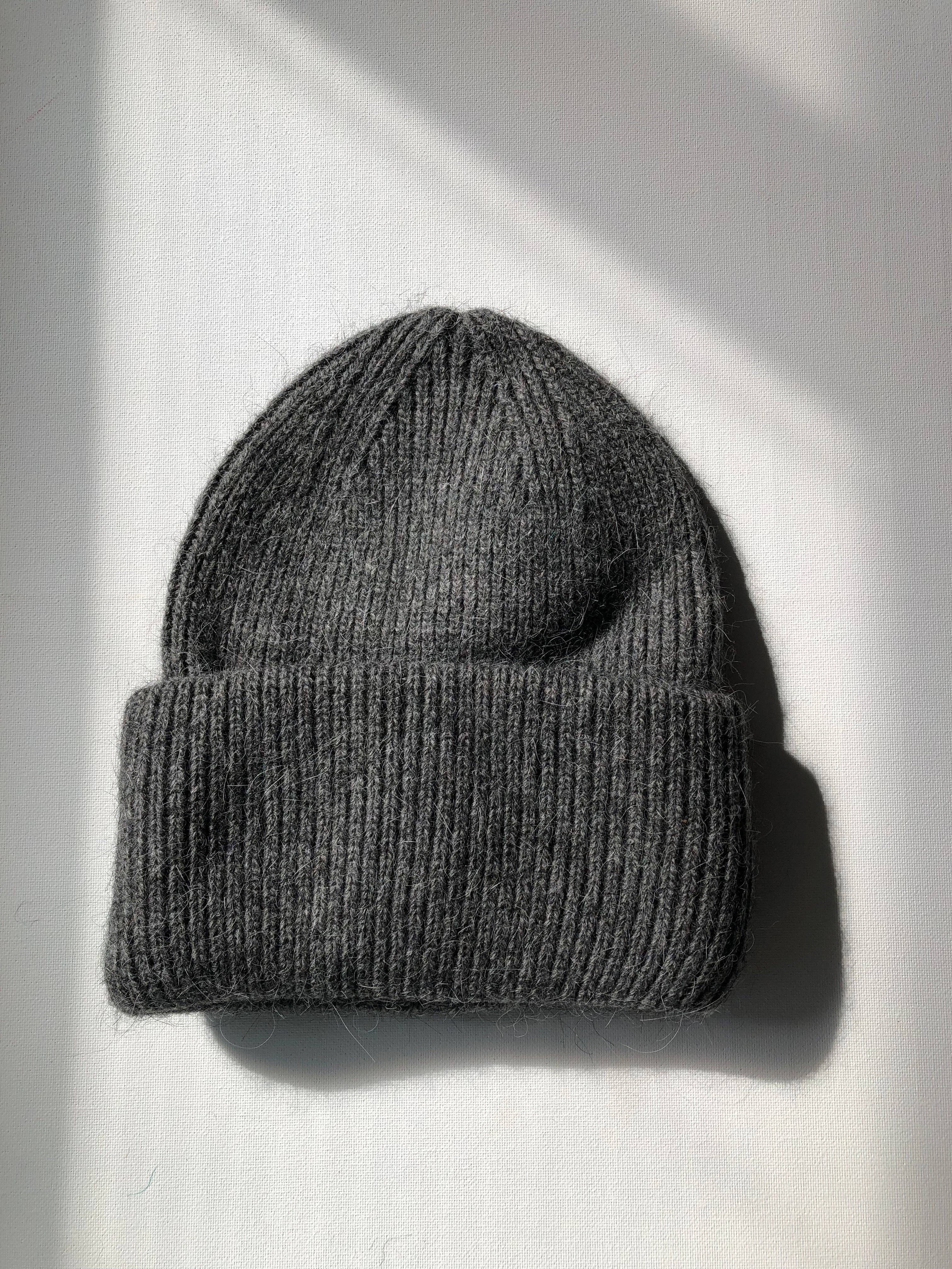 Royal Angora Beanie: Oat