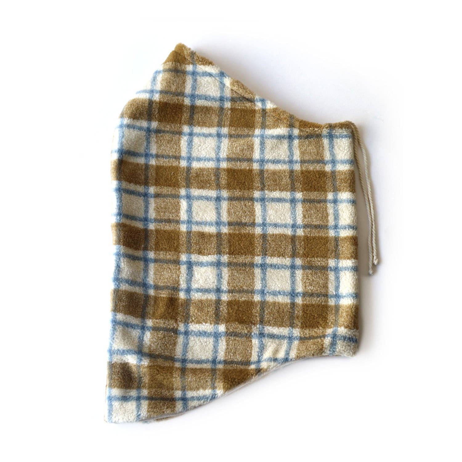 Hood Neck Warmer: Checkered Cream