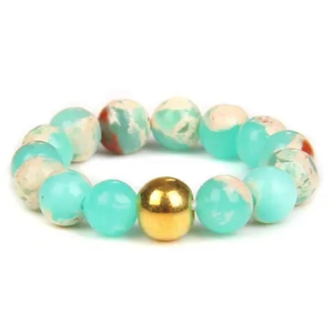 HoopLa Style - Ring-Crystal Gold Filled- Gemstone Anxiety stretch