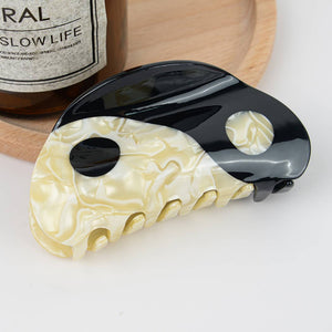 Balance Yin Yang Claw Hair Clip, Eco-Friendly: Black