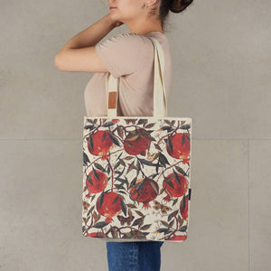 Canvas Shopper Pomegranate