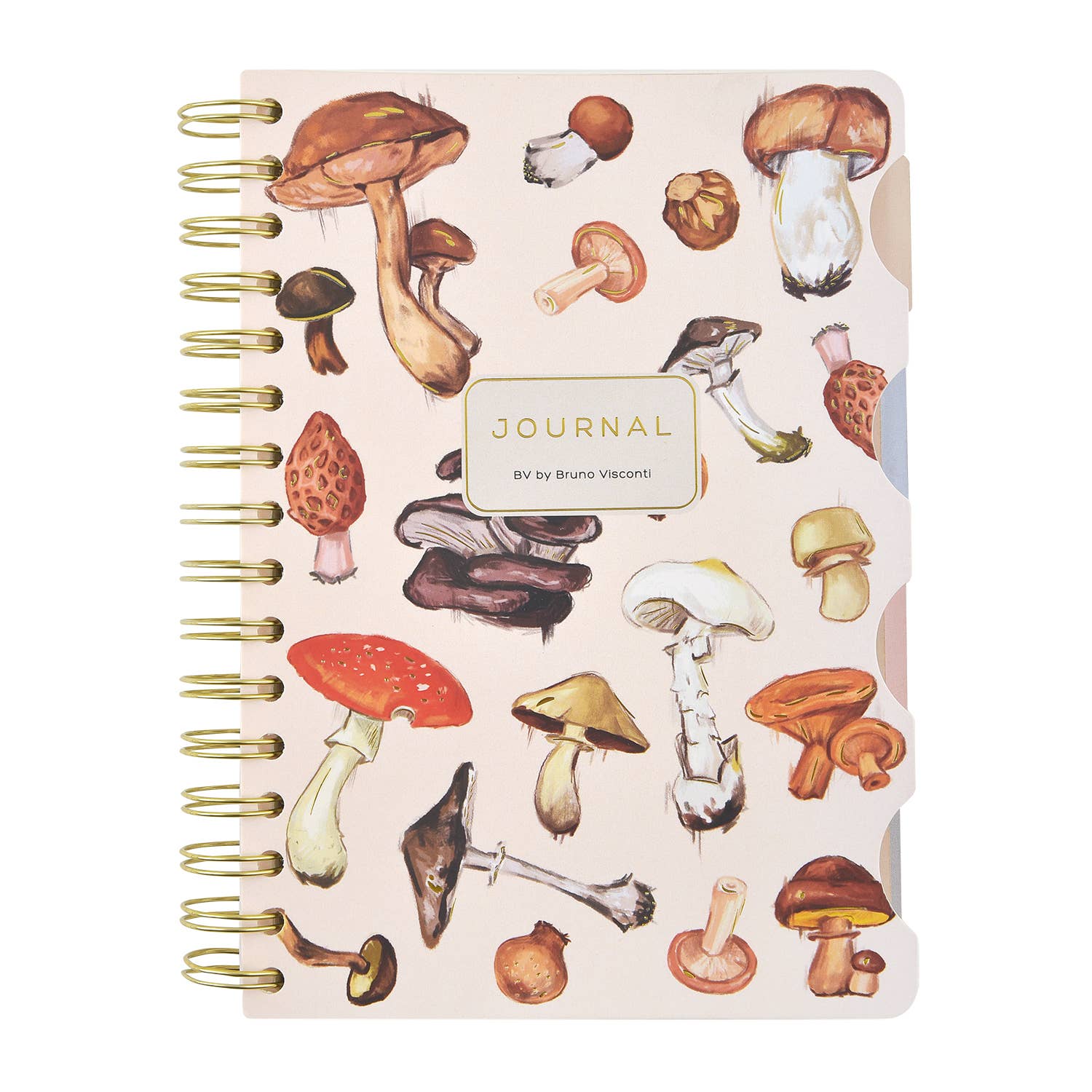 Art Journal   - Mushrooms on White