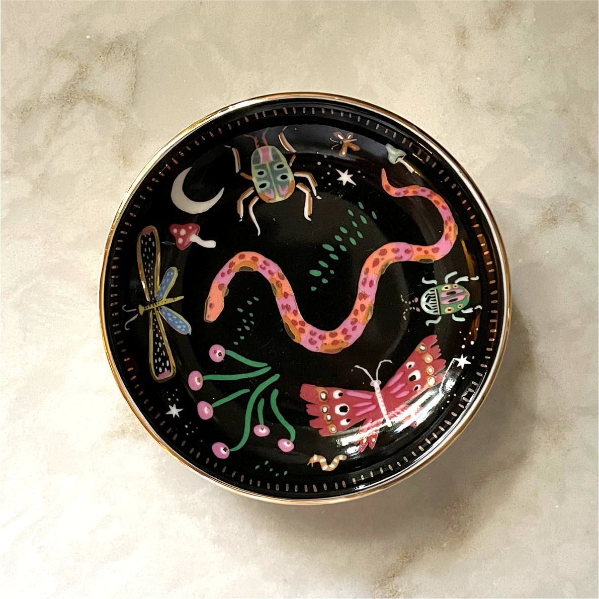 Midnight Garden Trinket Dish