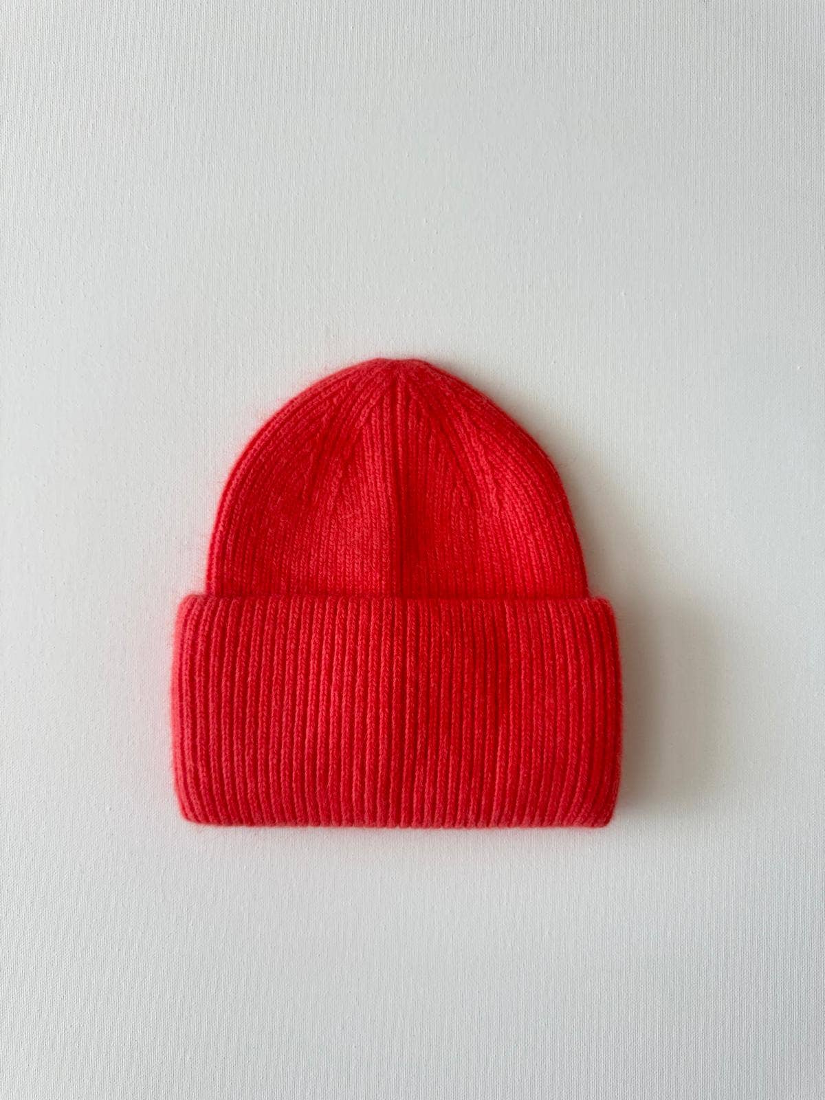Royal Angora Beanie: Ruby