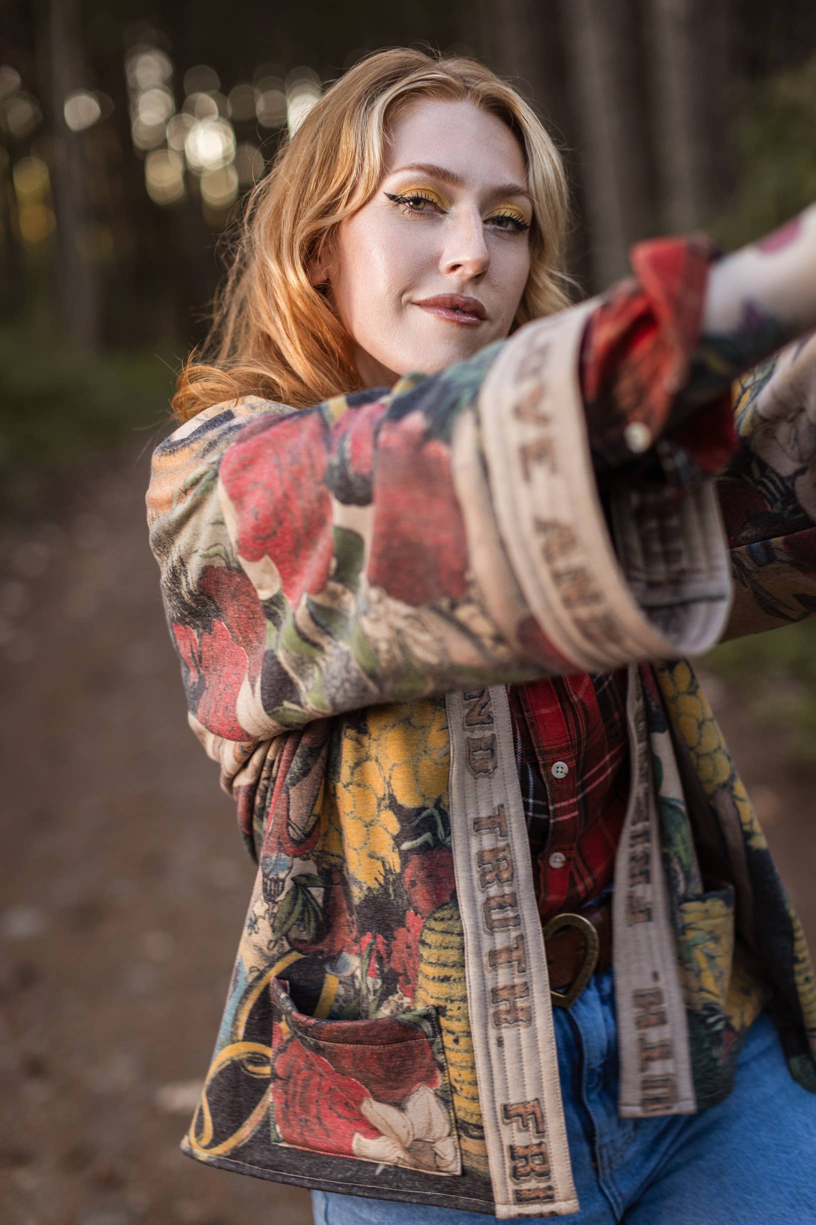 Market of Stars - Friendship Love & Truth Cozy Fleece Cardigan Kimono Jacket