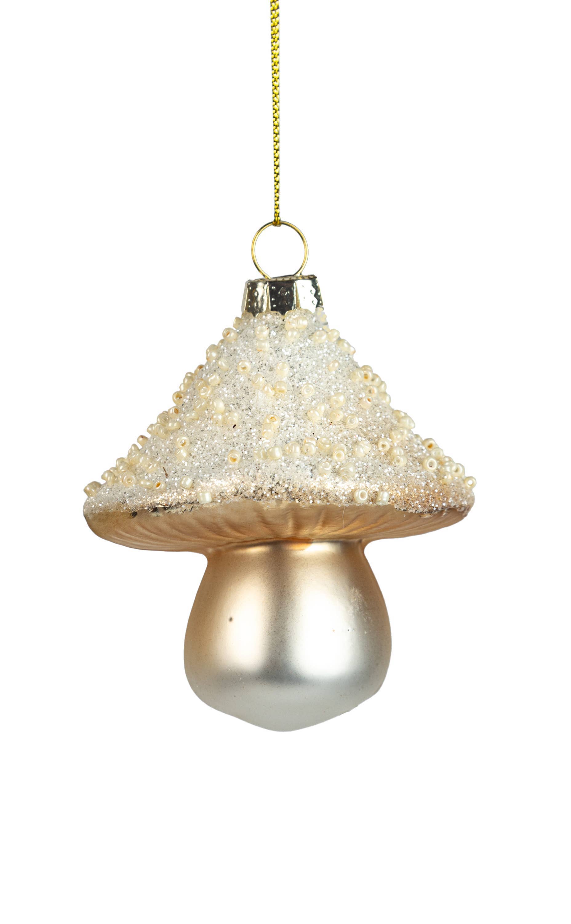 Glass Mushroom Ornament