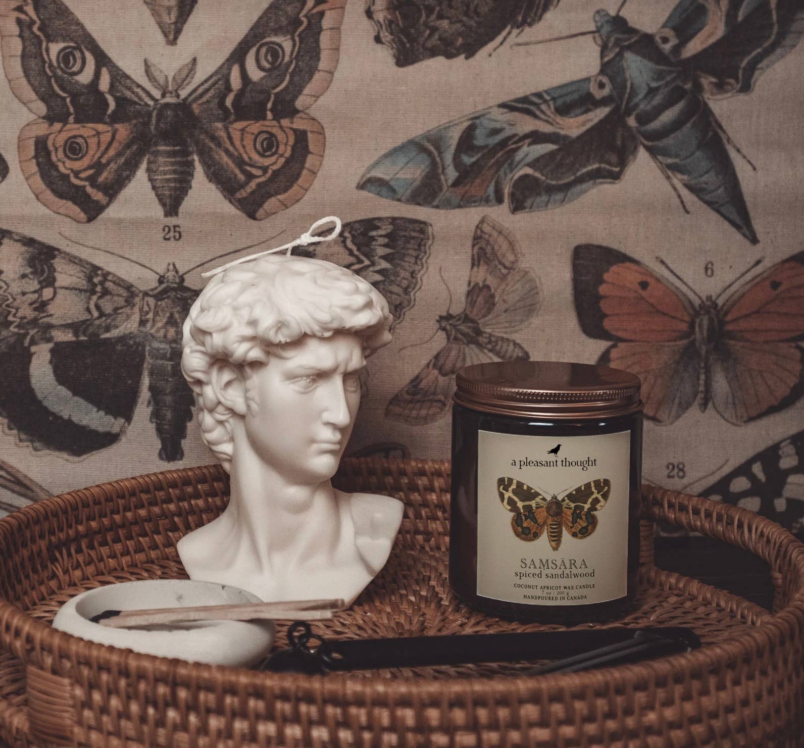 A Pleasant Thought - SAṂSĀRA | SPICED SANDALWOOD | JAR CANDLE: Wood