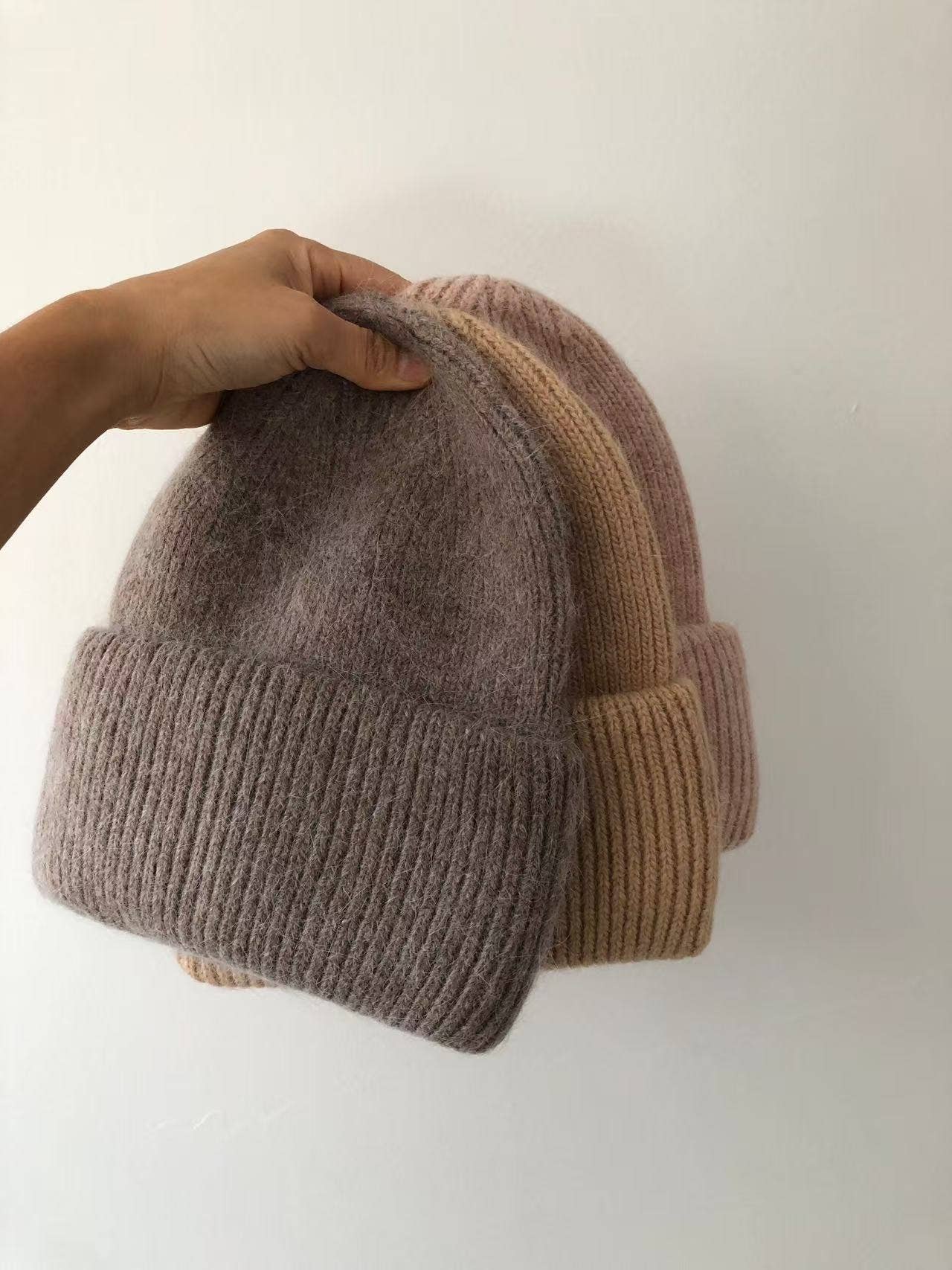 Royal Angora Beanie: Brown