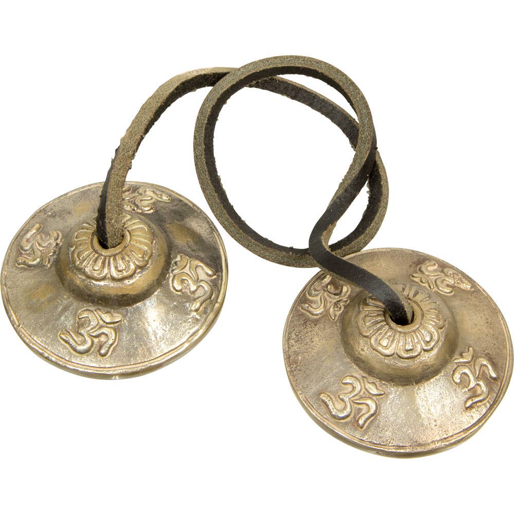 Tingsha-Embossed/Om-2"