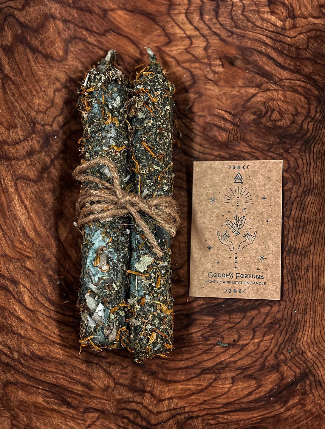 Goddess Fortuna moon ritual candles