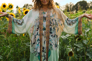 I Paint My Dream Van Gogh Opera Duster Kimono Robe