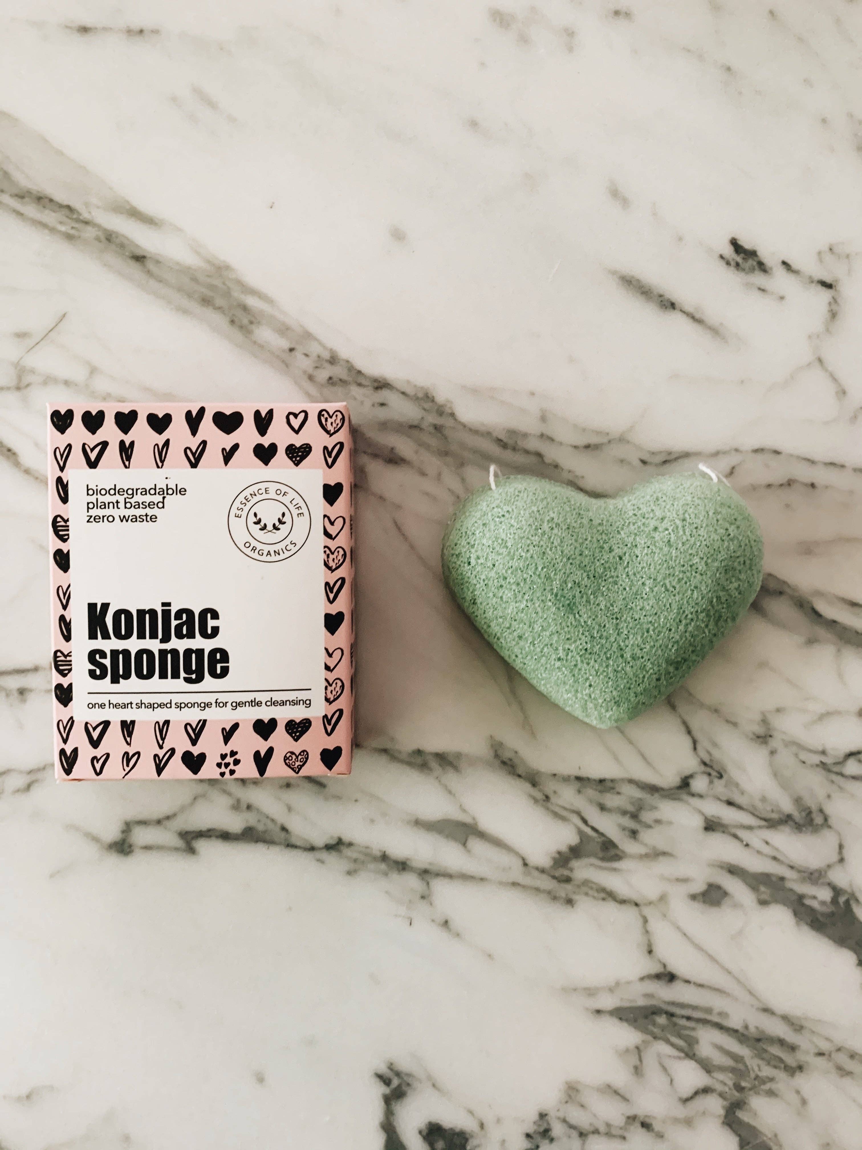 100% Compostable Konjac Sponge - Pink clay