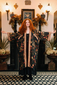Heart of Gold Opera Duster Kimono Robe w/ Sacred Heart