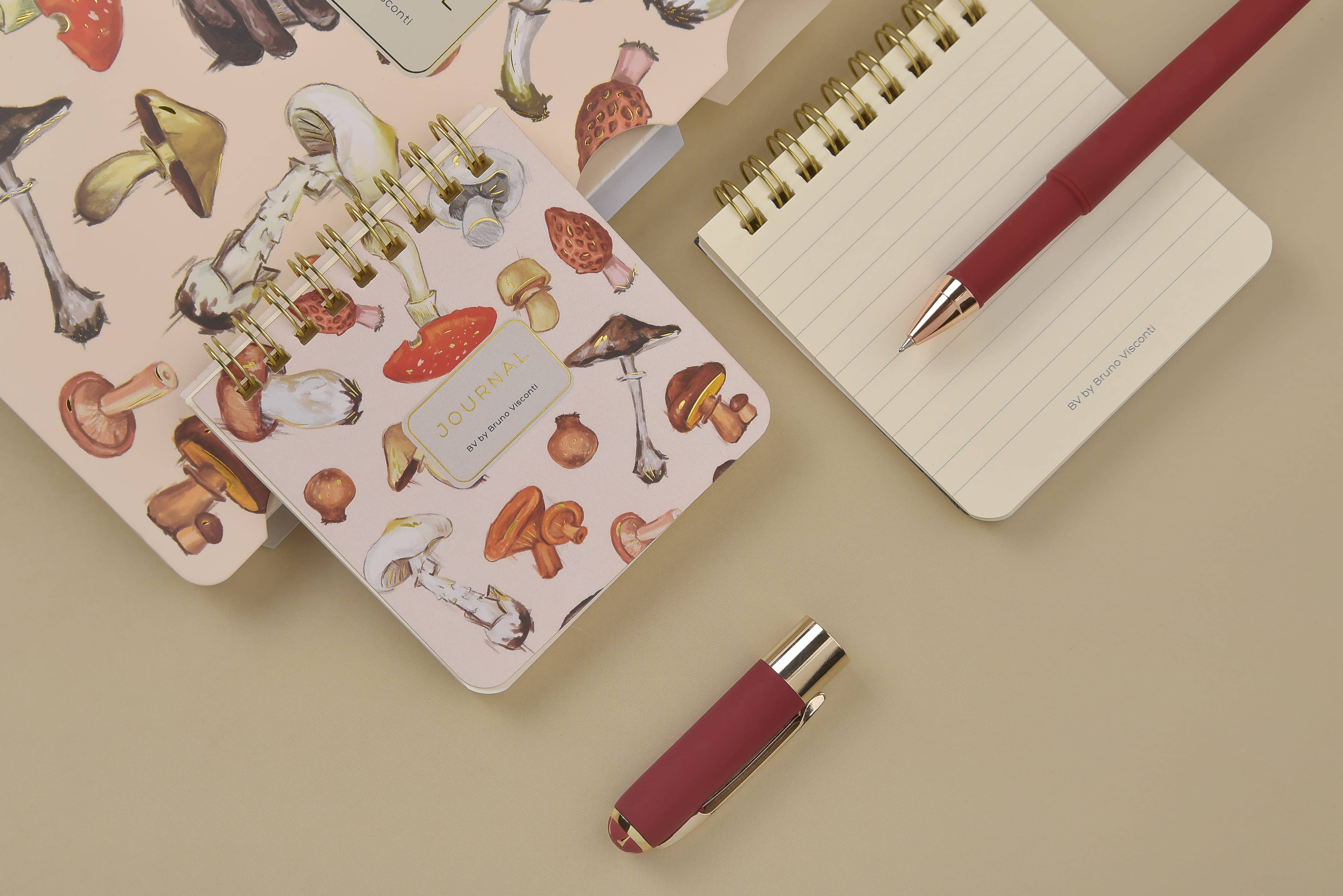 Art Journal   - Mushrooms on White