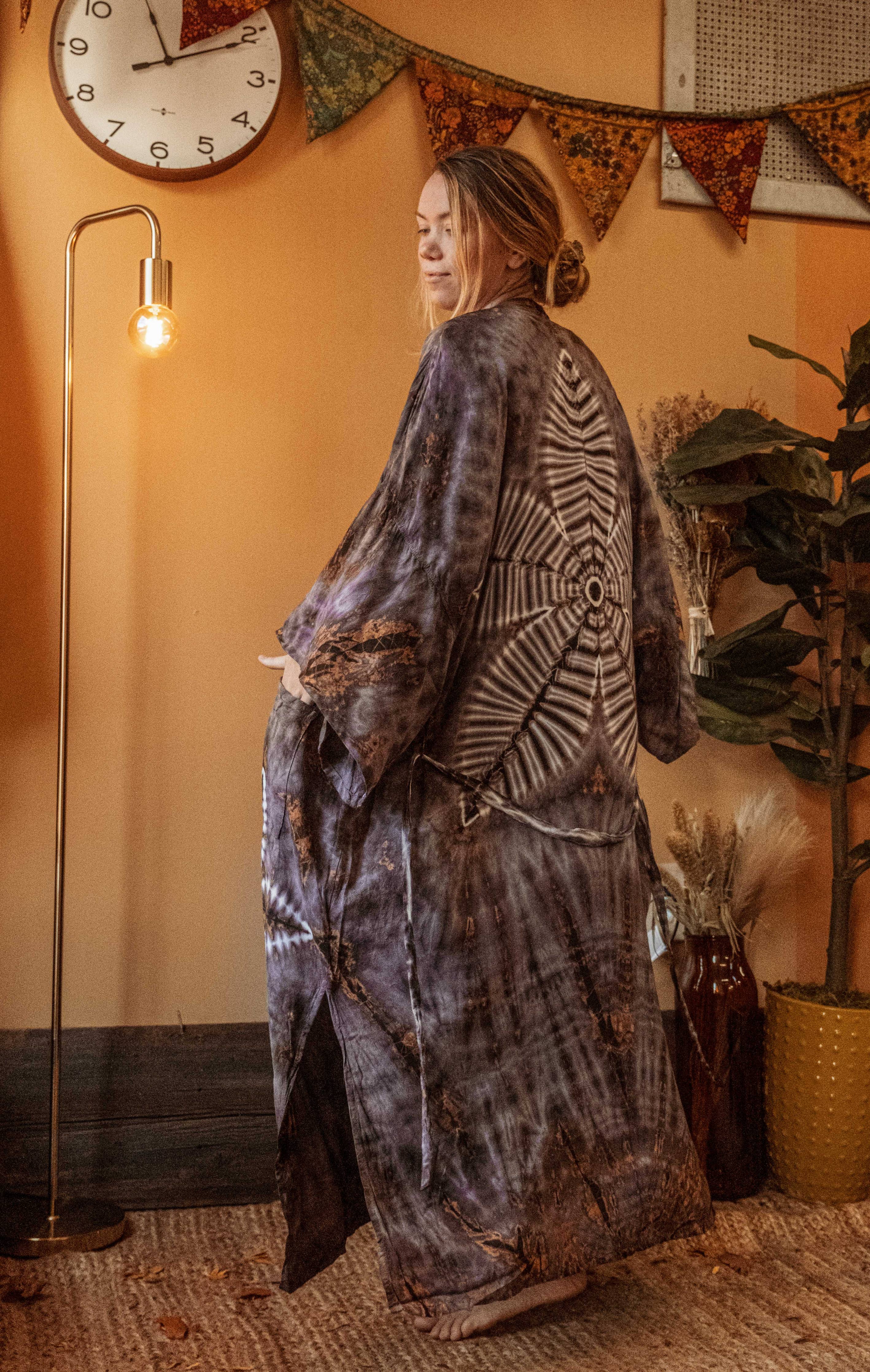 Bohemian Hippie Hand Dyed Kimono