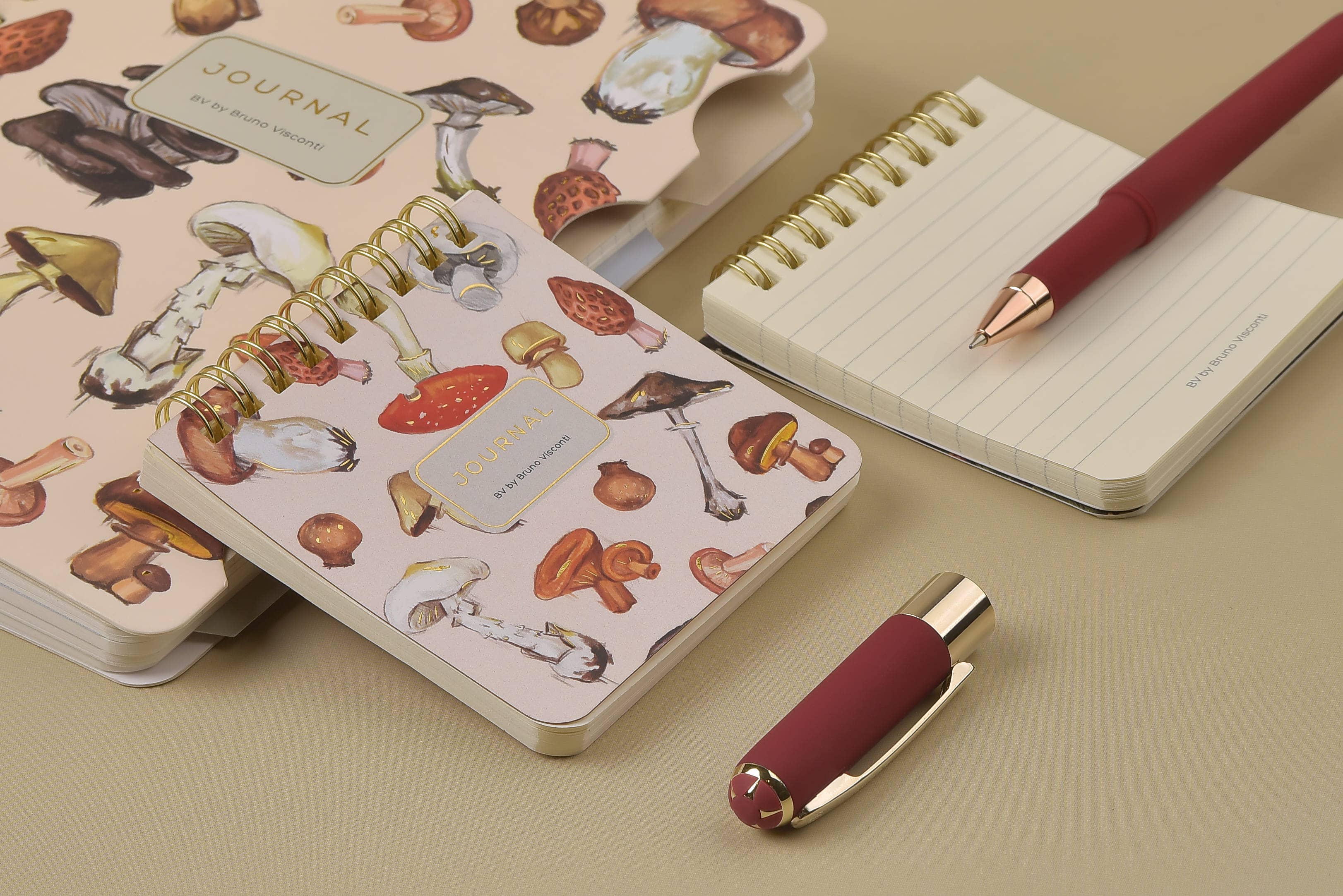 Art Journal   - Mushrooms on White