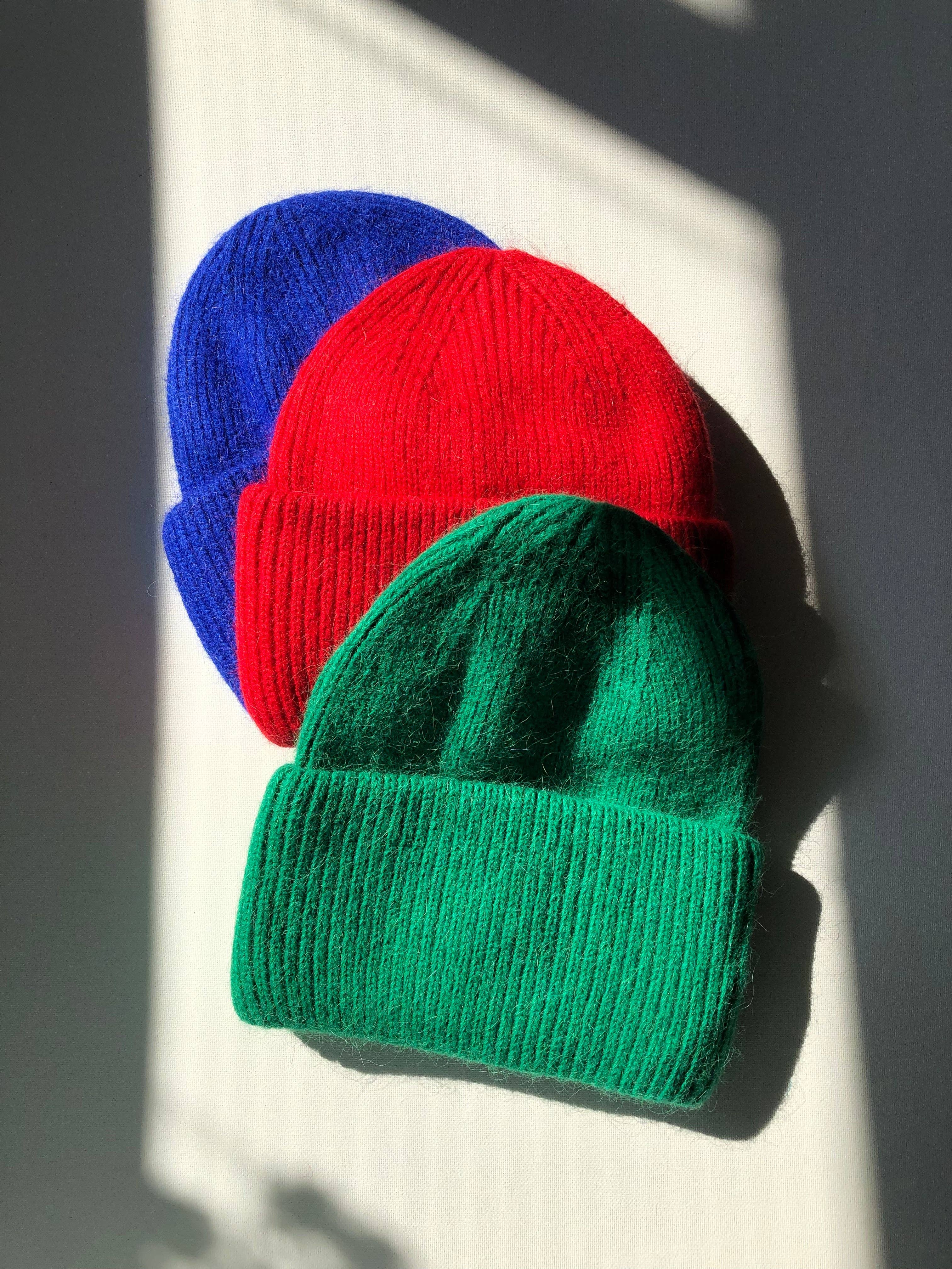 Royal Angora Beanie: Emerald
