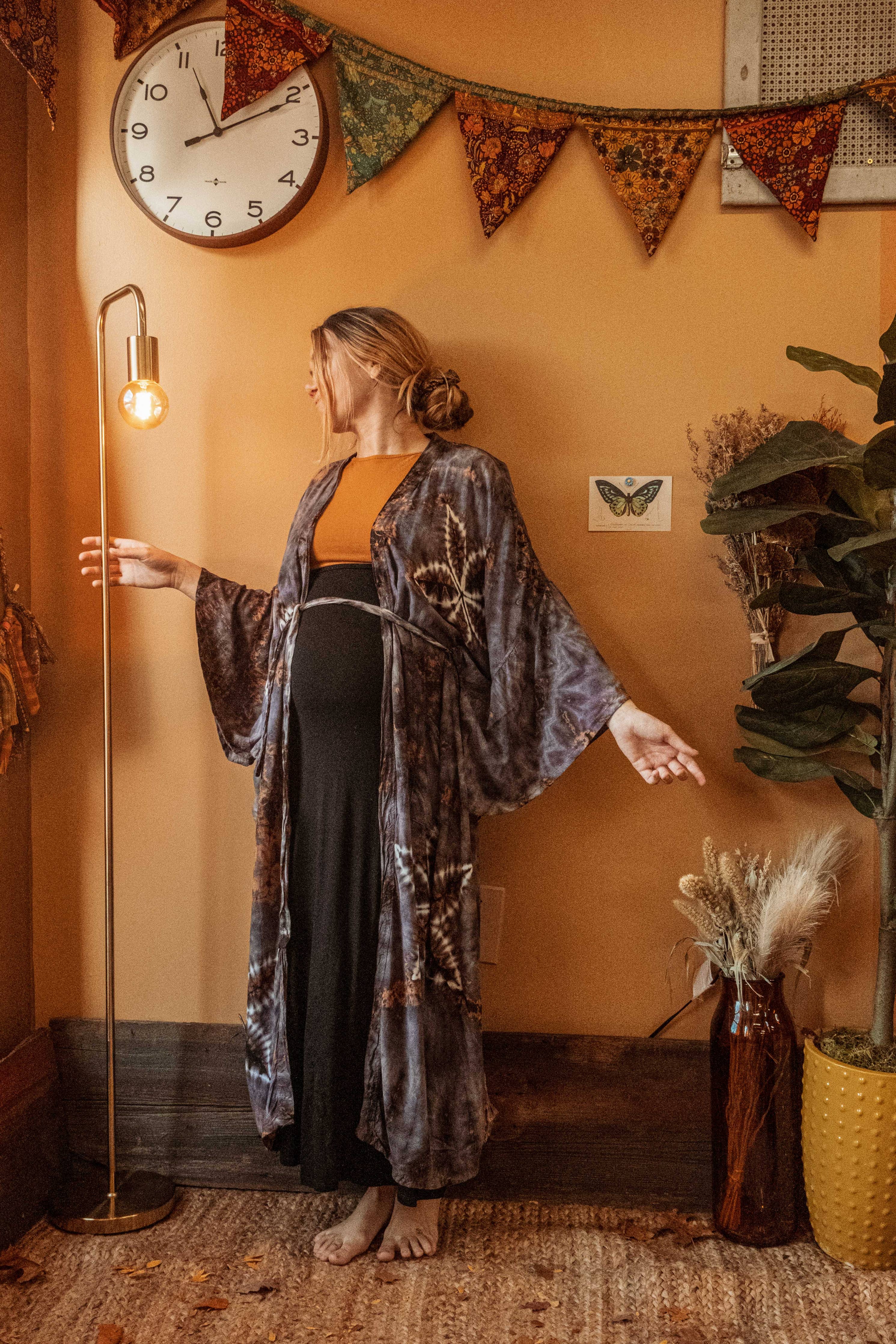 Bohemian Hippie Hand Dyed Kimono