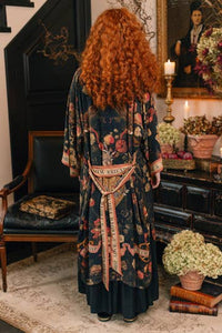 Heart of Gold Opera Duster Kimono Robe w/ Sacred Heart