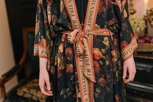 Heart of Gold Opera Duster Kimono Robe w/ Sacred Heart