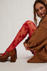 Flocked Floral Tights - Free People