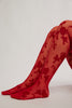 Flocked Floral Tights - Free People