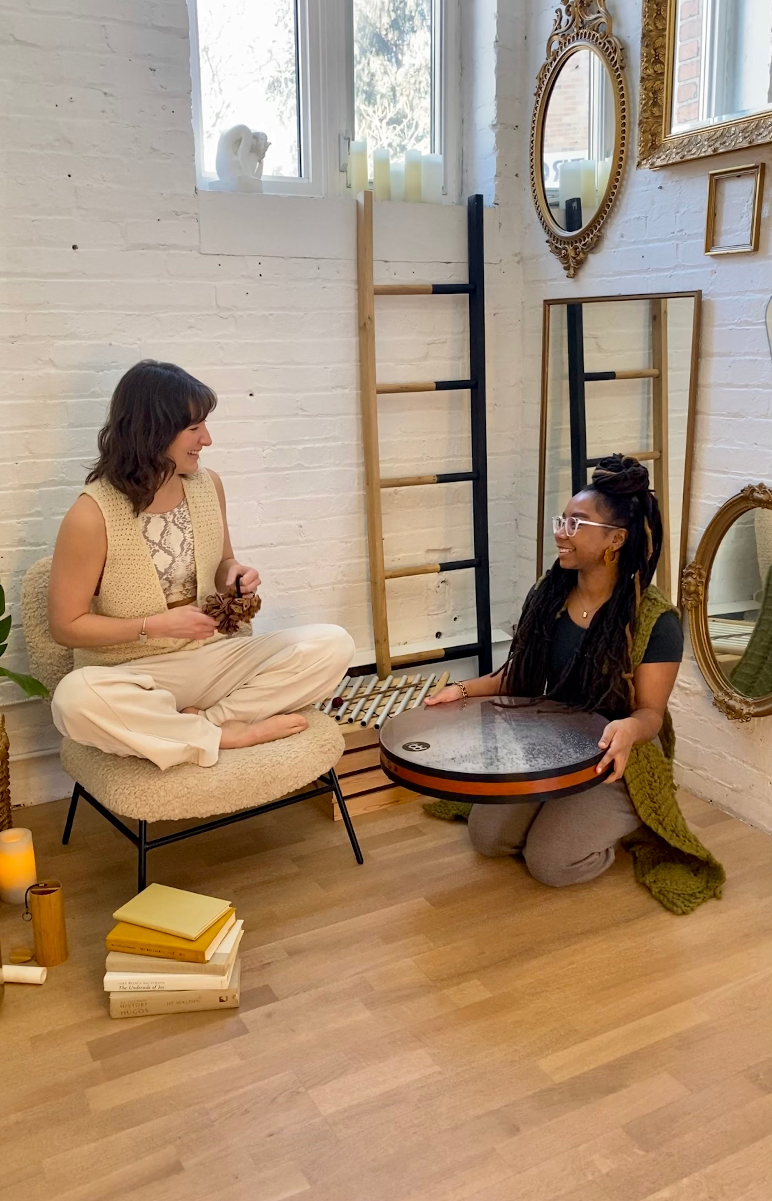 Fables and Frequencies: A Storytelling and Sound Bath Experience - with Trish & Bri - June 21st