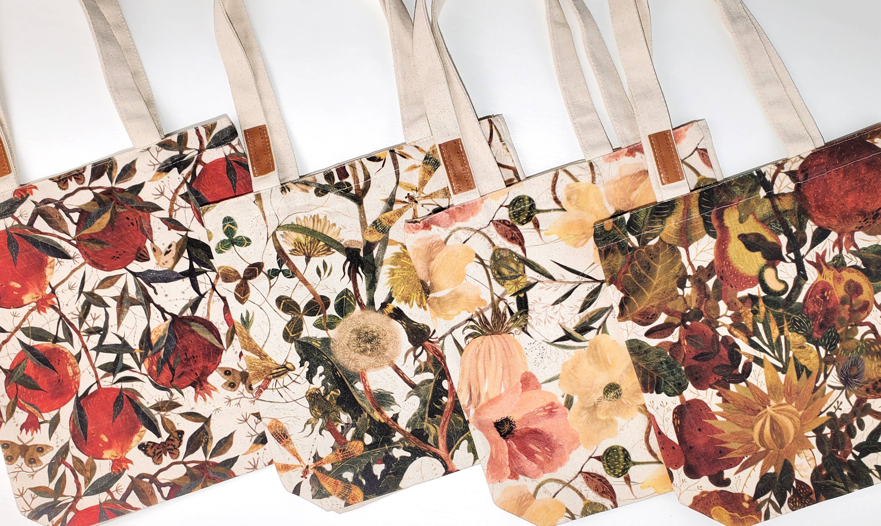 Canvas Shopper Pomegranate