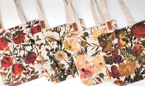 Canvas Shopper Pomegranate