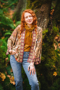 Dream Weaver Pixie Duster Cropped Kimono w/ Zodiac
