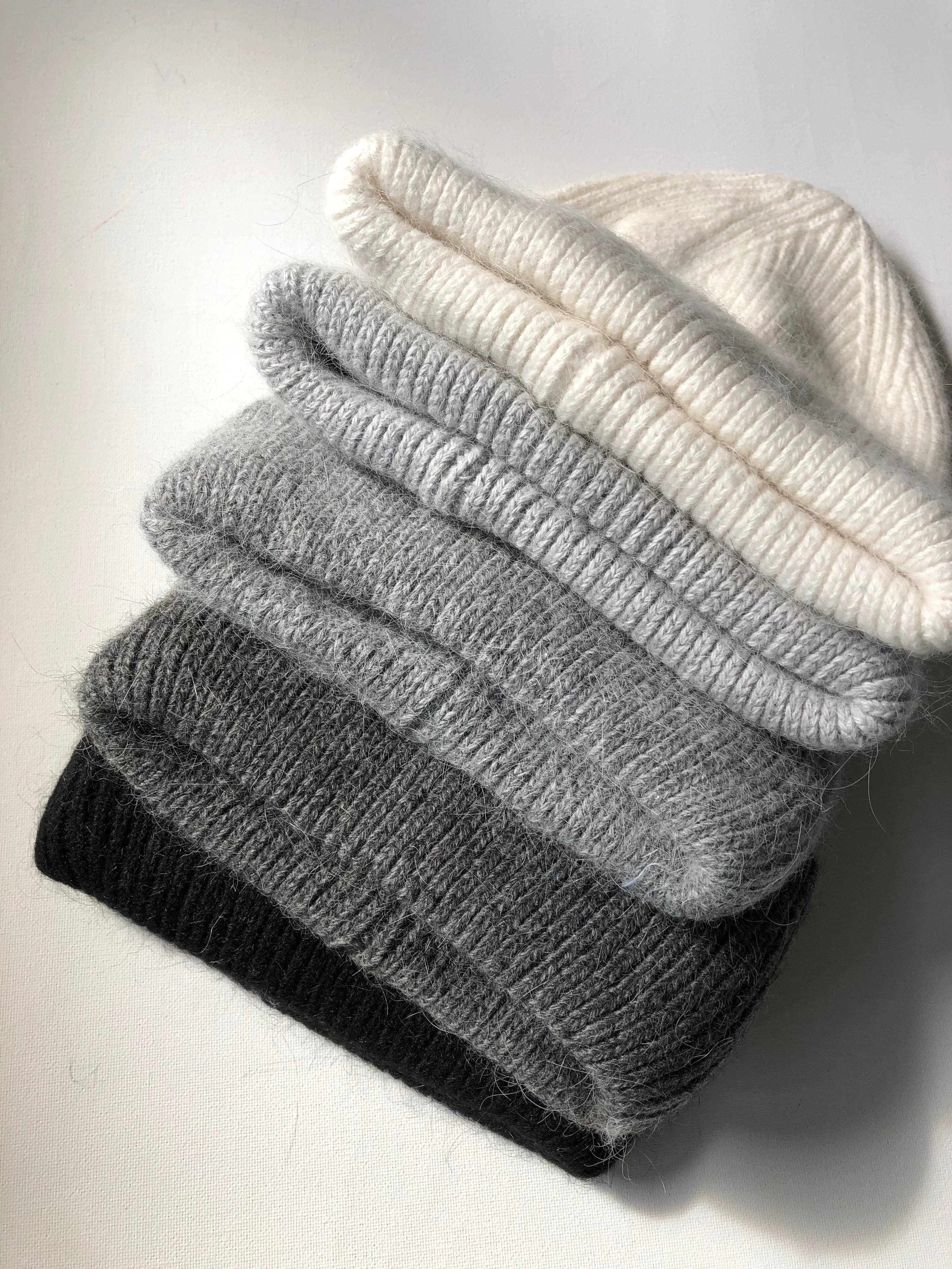 Royal Angora Beanie: Oat