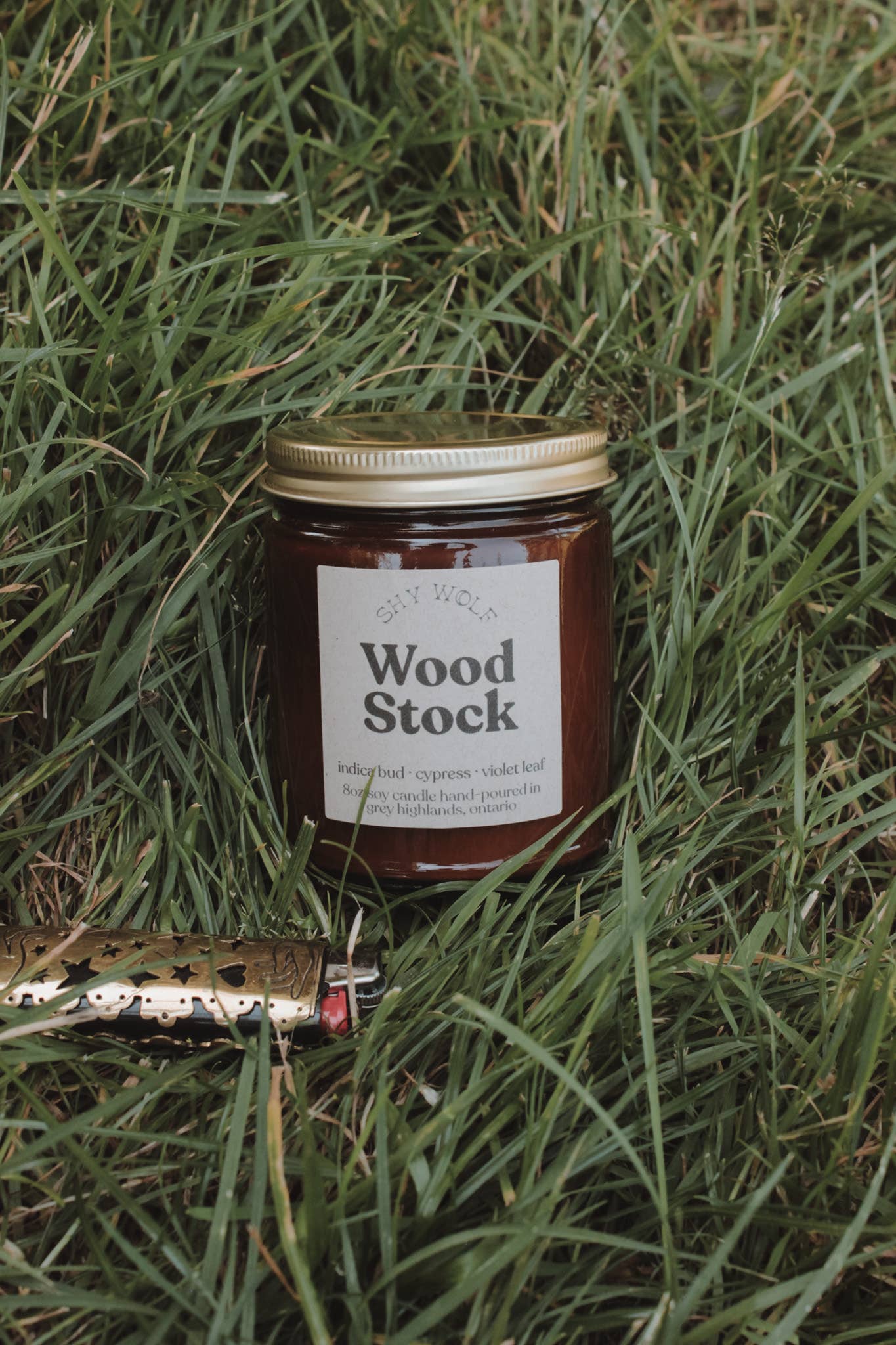 Woodstock - Shy Wolf Candle