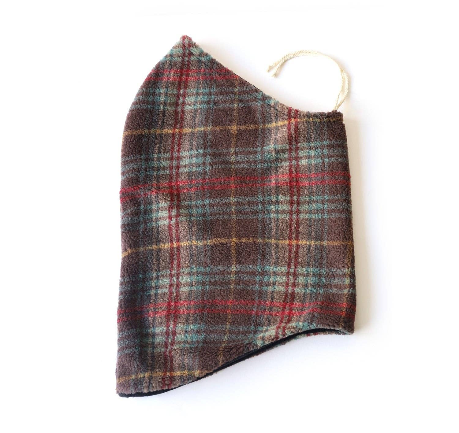 Hood Neck Warmer: Checkered Cream