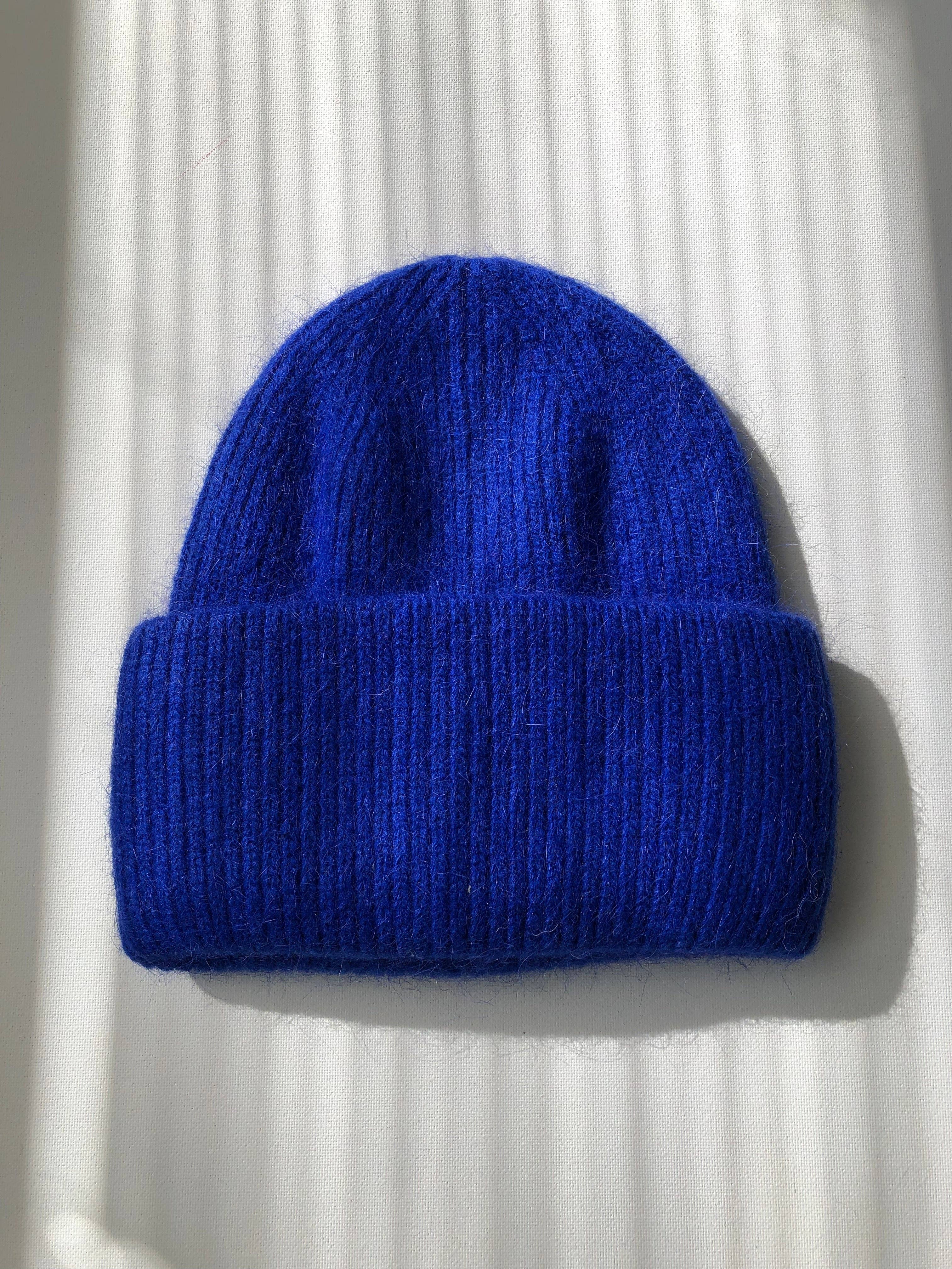 Royal Angora Beanie: Garnet