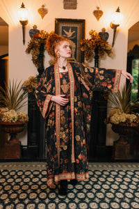 Heart of Gold Opera Duster Kimono Robe w/ Sacred Heart