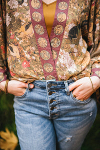 Dream Weaver Pixie Duster Cropped Kimono w/ Zodiac