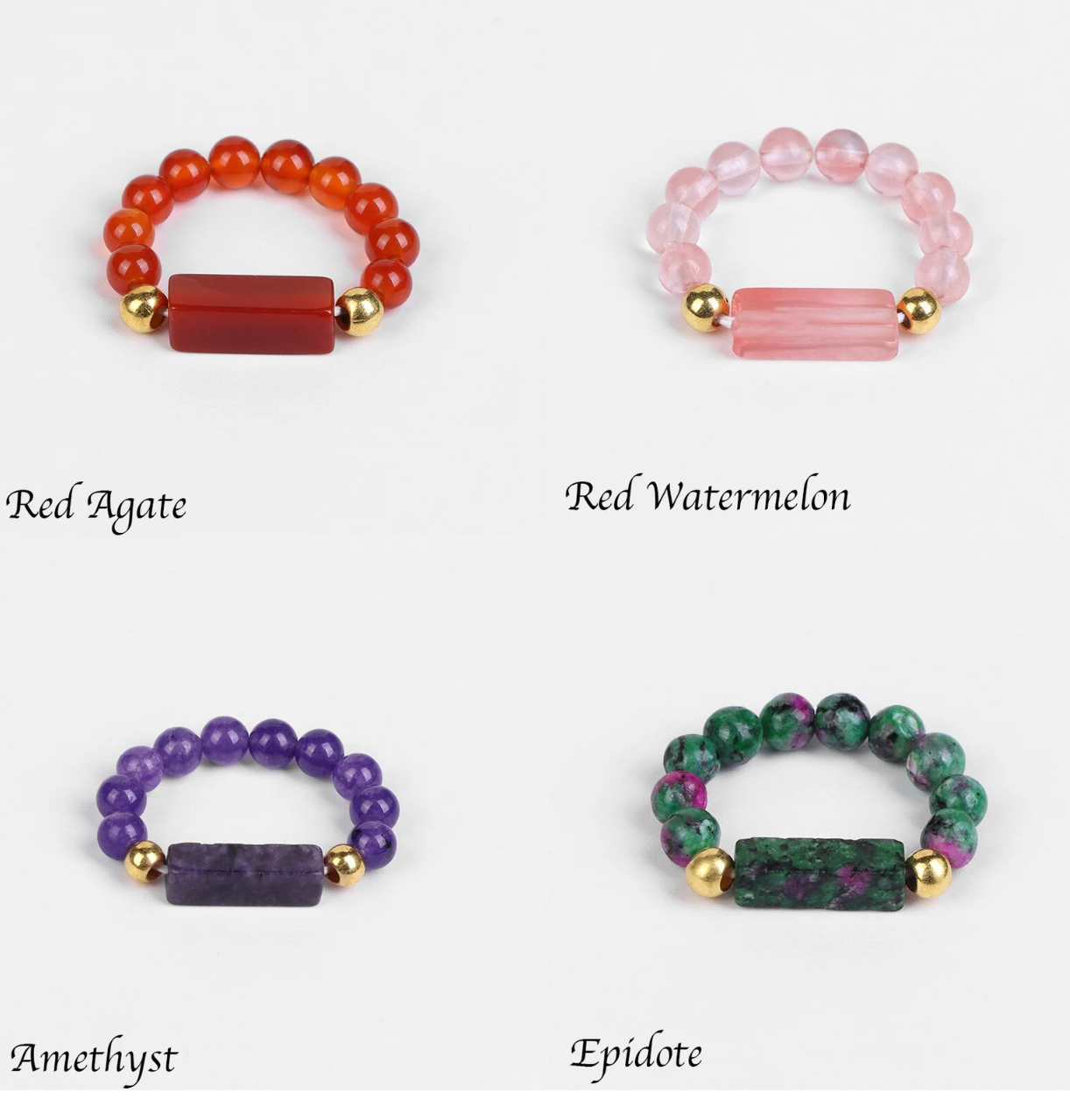 HoopLa Style - Ring Stacking stretch Rings. Stretch Gemstone Rings Comfort