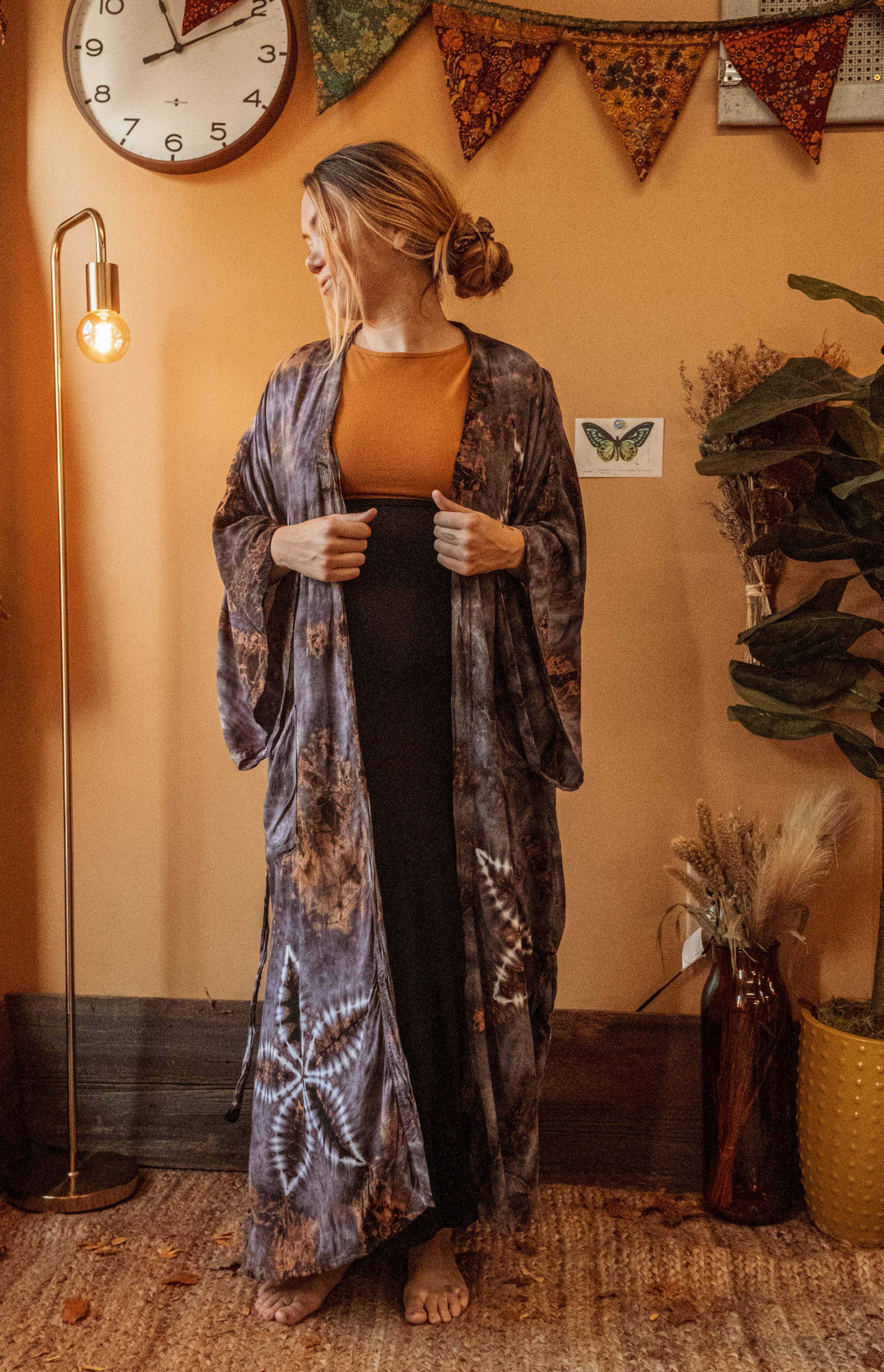 Bohemian Hippie Hand Dyed Kimono