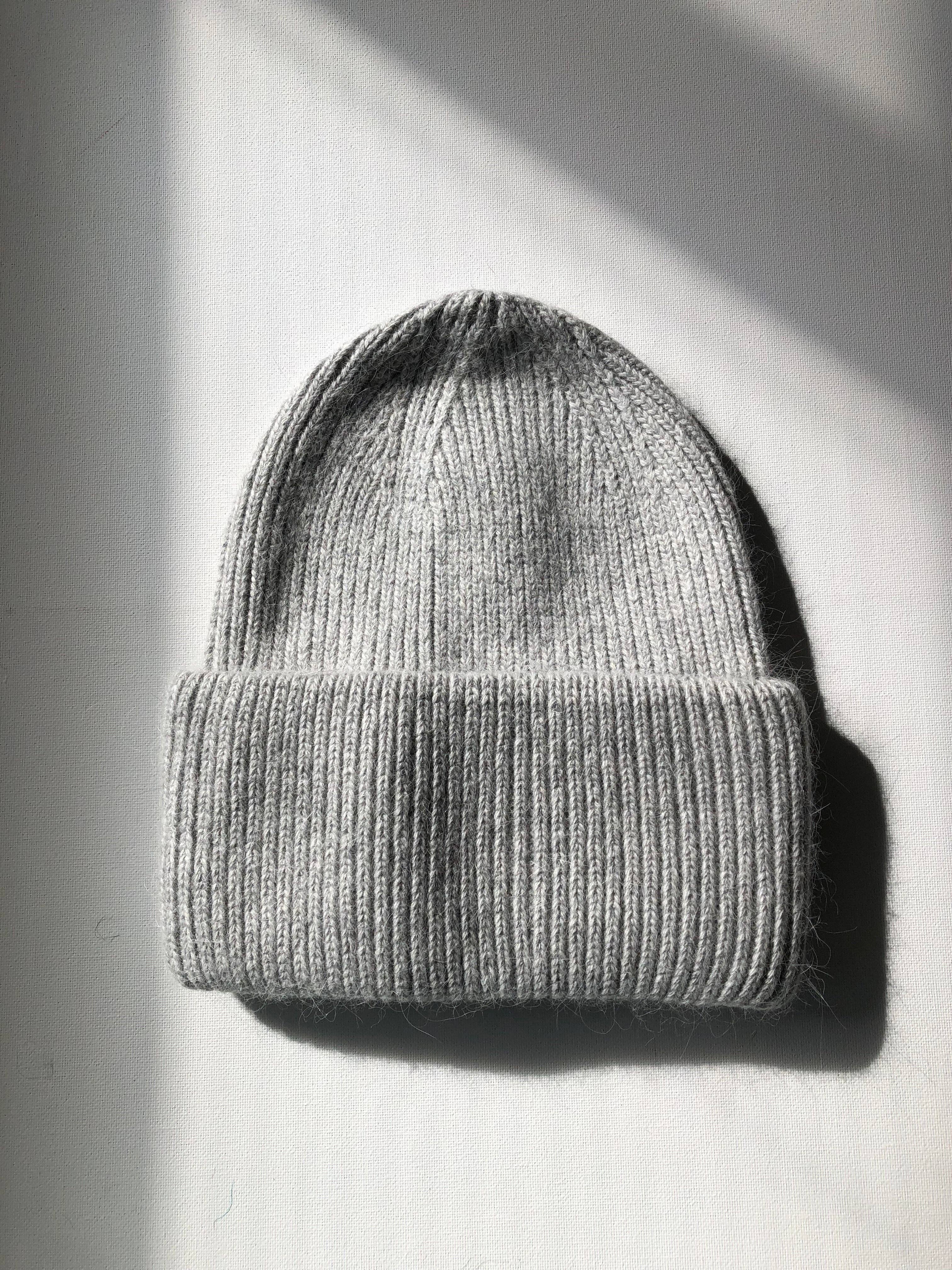 Royal Angora Beanie: Oat