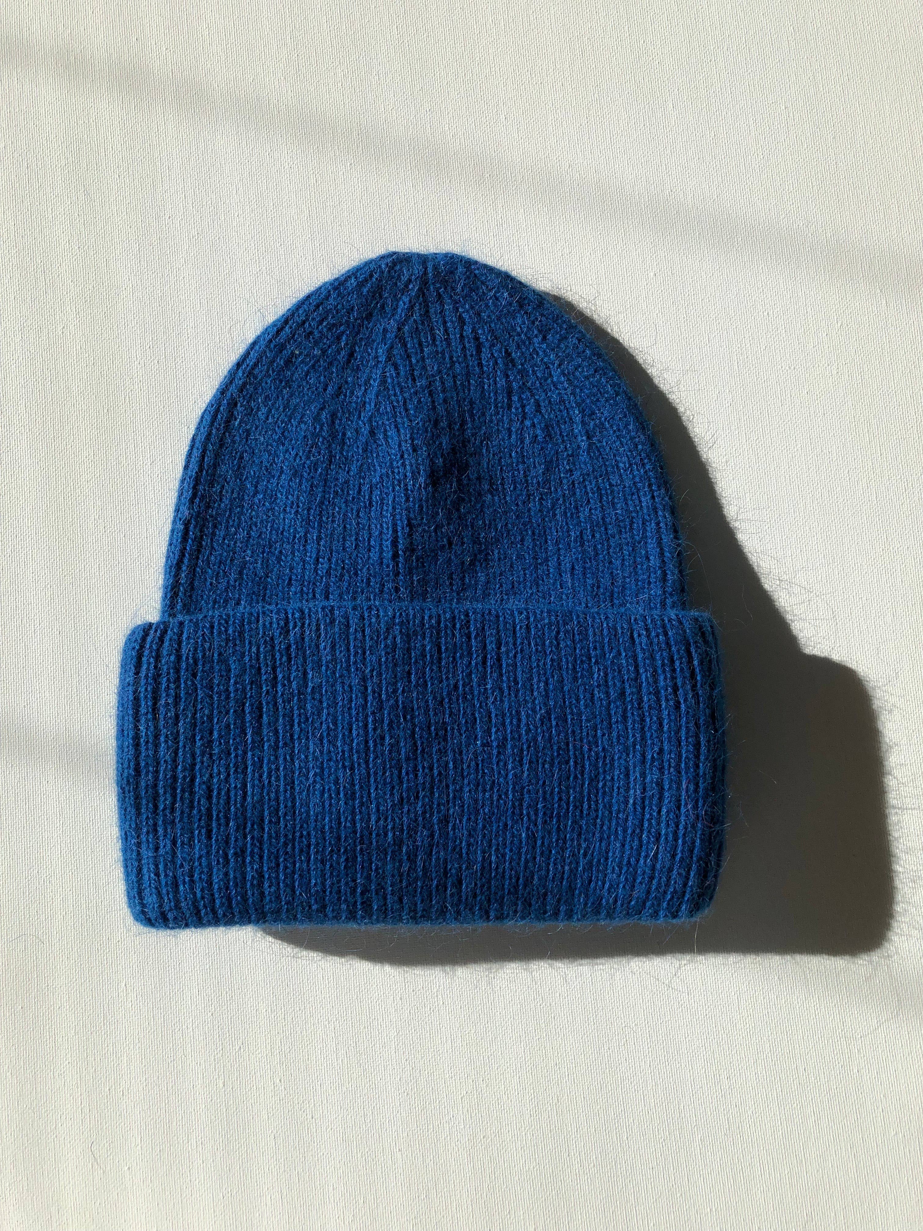 Royal Angora Beanie: Lapis