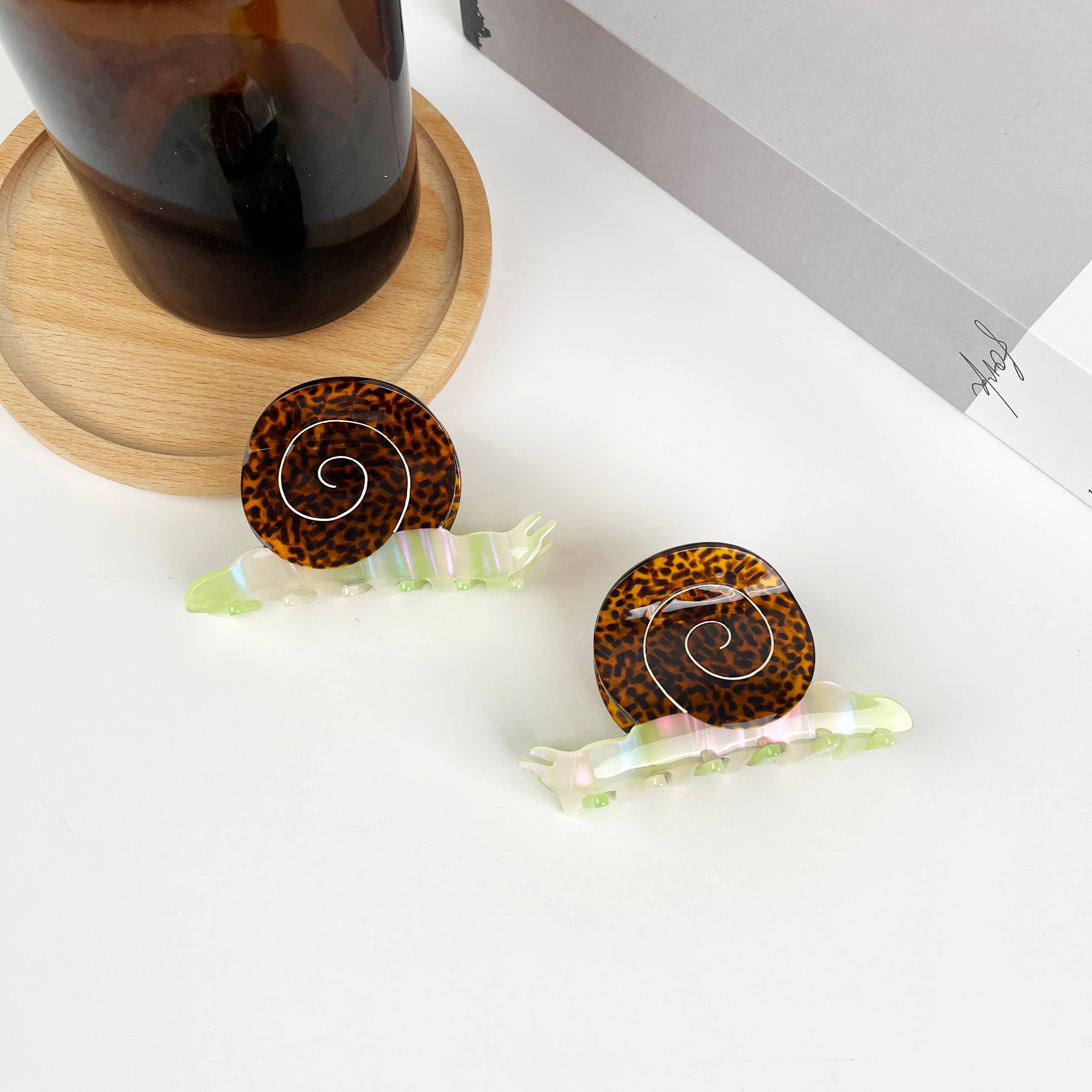 Cute Snail Acetate Hair Clip