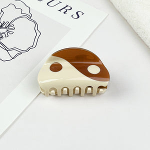 Balance Yin Yang Claw Hair Clip, Eco-Friendly: Black