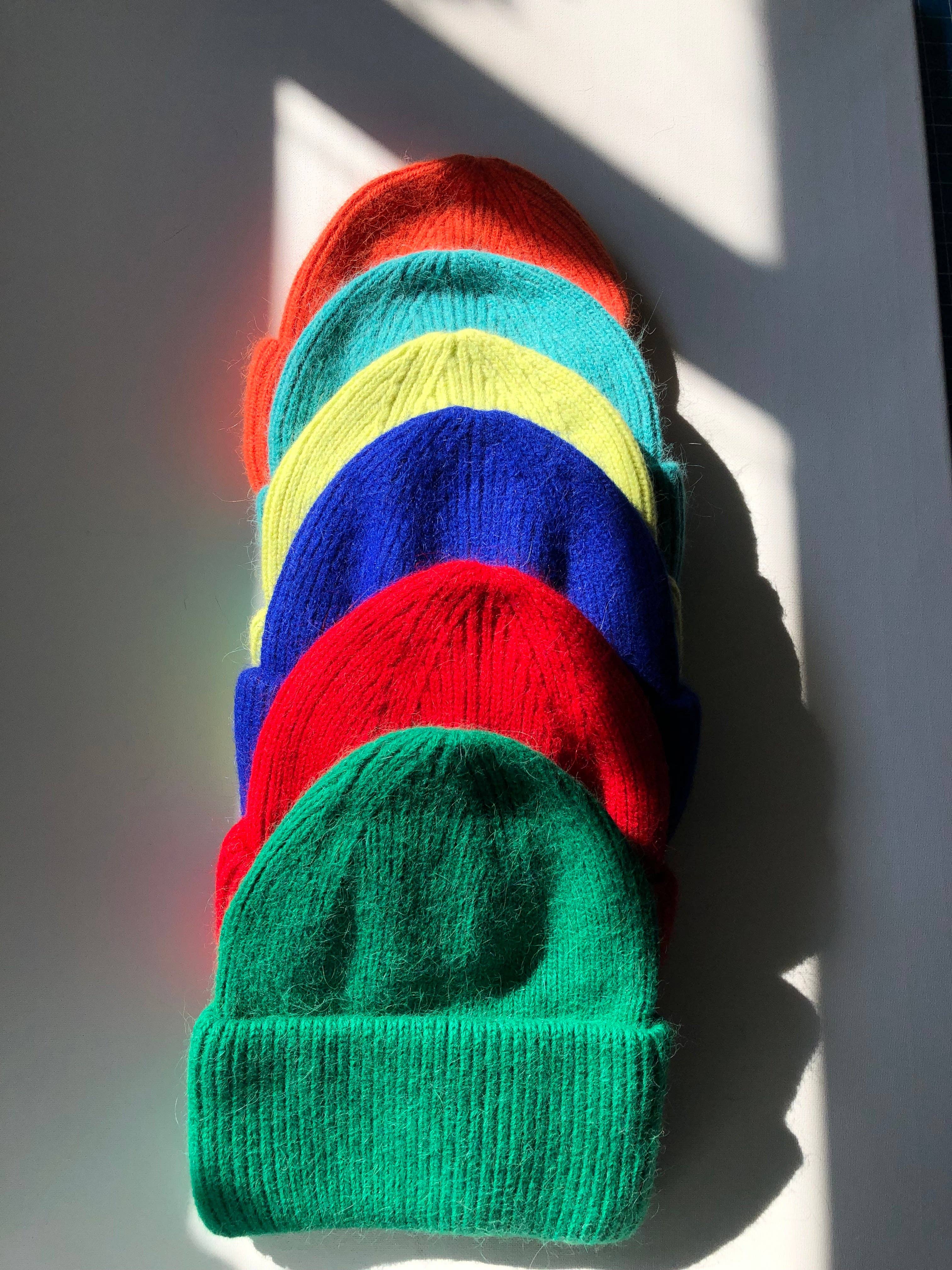 Royal Angora Beanie: Ruby