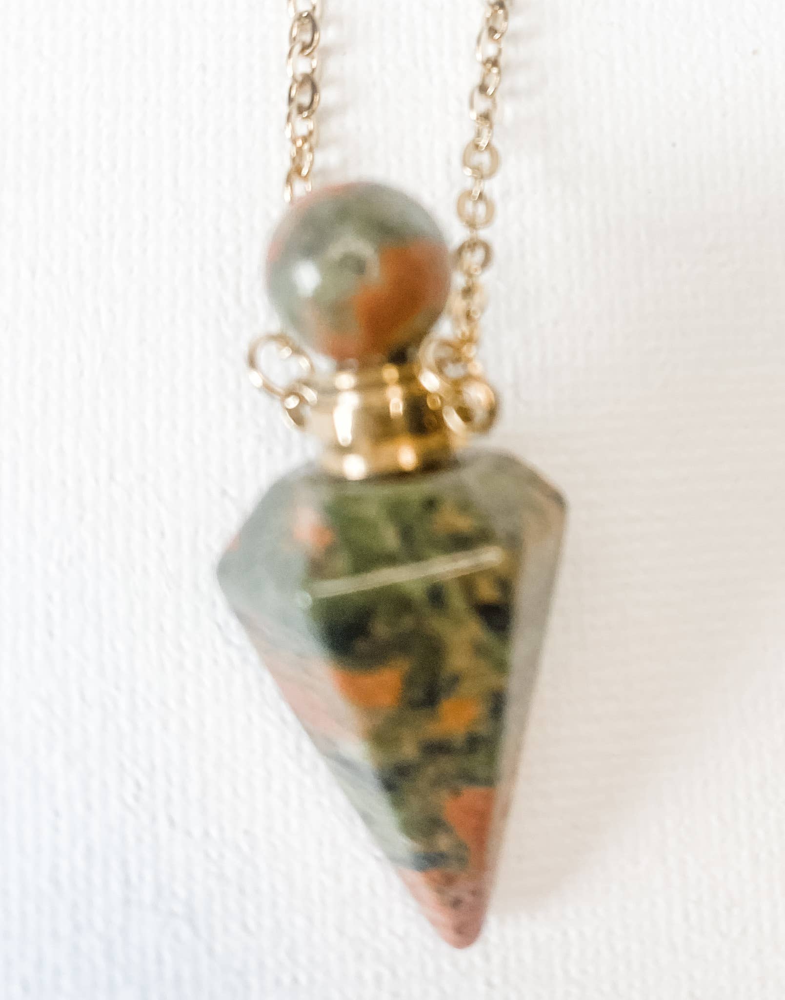 Jasper- Stone Pendulum - Window, sleep, Necklace- Diffuser